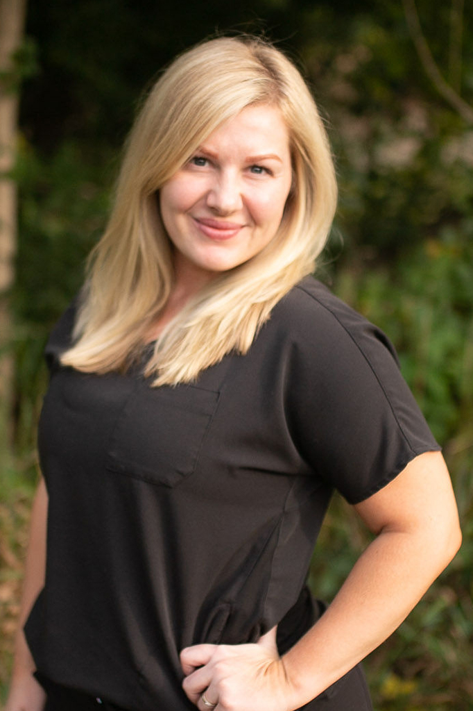 Ashlei, Receptionist and Certified Laser Technician of BASE Wellness and Spa in Chesterton