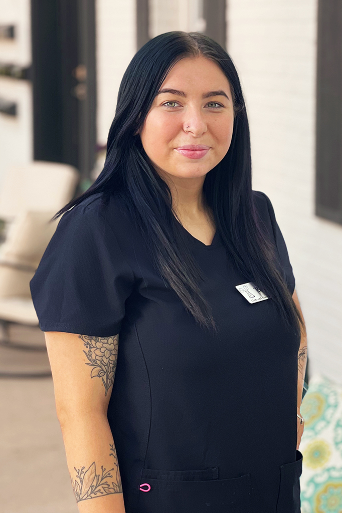 Emmy, Licensed Cosmetologist and Certified Laser Technician of BASE Wellness and Spa in Chesterton